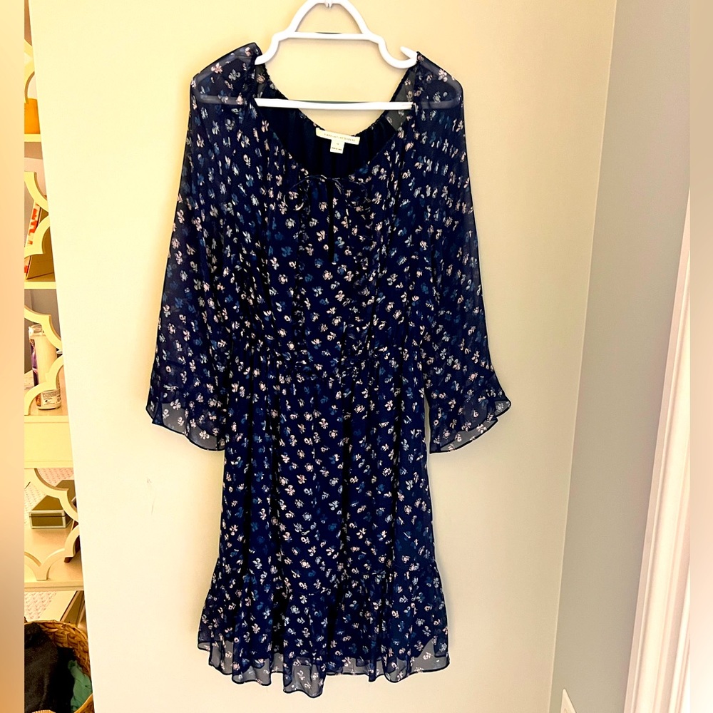 DVF Floral Printed Silk Chiffon Dress
